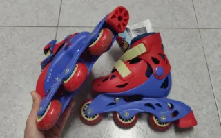 Patines Spiderman T.26-29 +Protecciones +Mochila