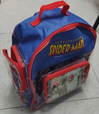Patines Spiderman T.26-29 +Protecciones +Mochila