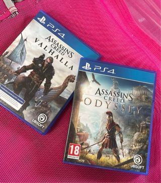 Assassins Creed Valhalla y Odyssey PS4