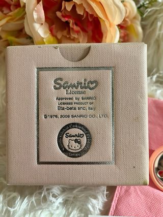 Porta ciuccio Hello Kitty in argento