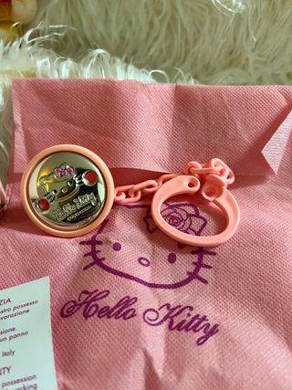 Porta ciuccio Hello Kitty in argento
