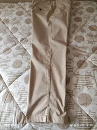 Pantalón de algodón beige Talla M sin estrenar