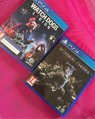 Watch Dogs Legion y Sombras de Guerra PS4