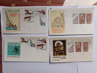 1968 Sobres Primer Día Sellos España