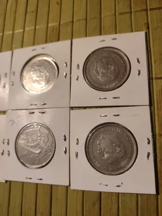 Lote 5 monedas 50 pesetas