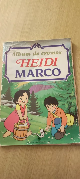 Álbum Cromos Heidi y Marco Antiguo