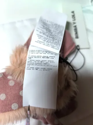 Bimba y Lola Guantes Rosas Lunares Nuevos