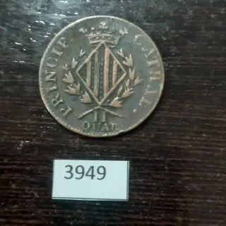2 Quart 1813 Cataluña Moneda Antigua