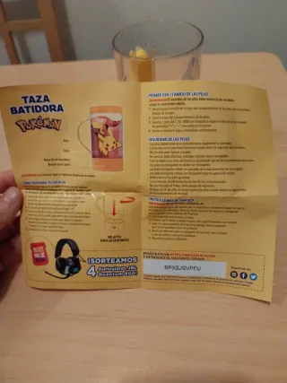 Batidora Colacao Pokémon Pikachu