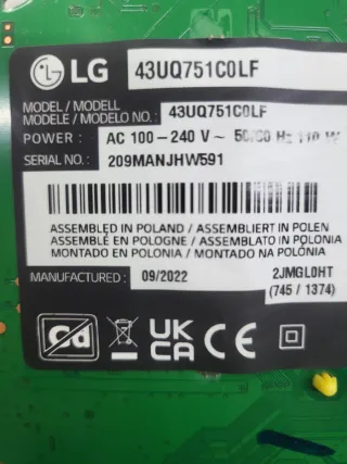 EAX69830902 Placa Base LG