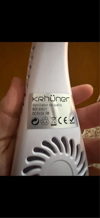 Ventilador de cuello Krunner blanco