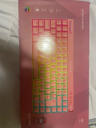 Teclado Mecánico Mars Gaming Rosa