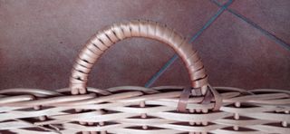 Cesta bandeja mimbre con asas