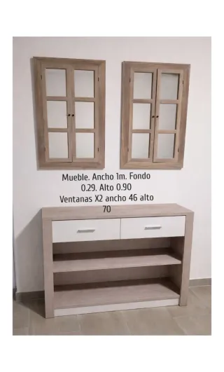 Estantería y mueble de salón madera
