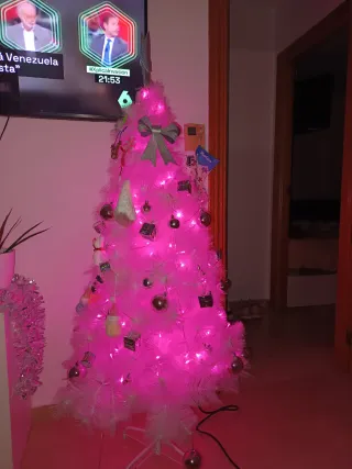 Pino Navideño Blanco