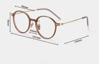 Gafas de pasta y Titanio graduadas personalizadas