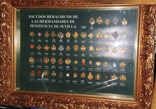 Cuadro Hermandades Penitencia Sevilla Antiguo