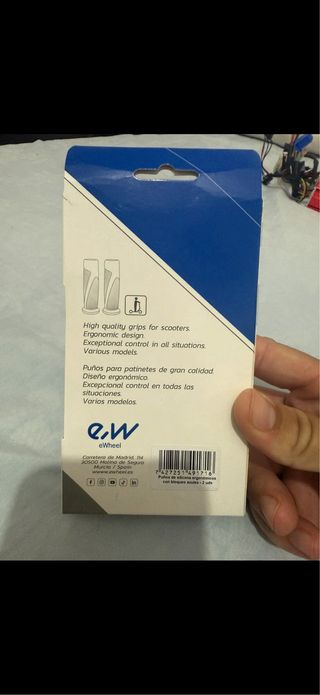 Puños para patinete eWheel azul