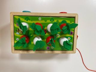 Juguete madera cosecha zanahorias formas