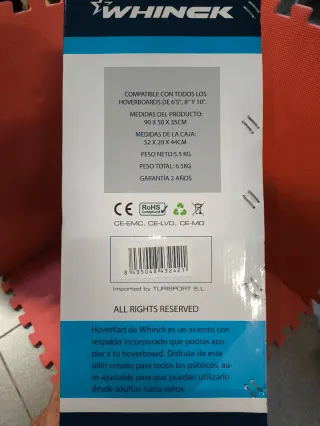 Hoverboard Rojo con Asiento