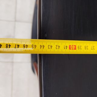 Mueble TV color madera y negro