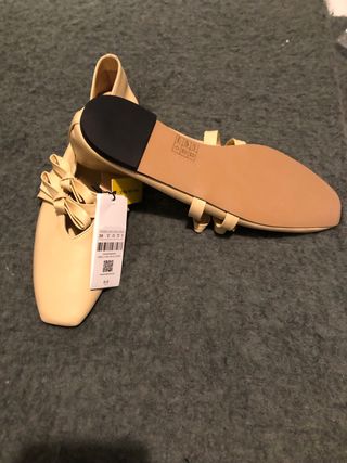 Bailarinas Parfois Piel Beige Nuevas