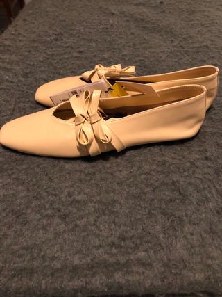 Bailarinas Parfois Piel Beige Nuevas