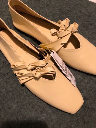 Bailarinas Parfois Piel Beige Nuevas