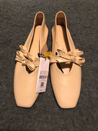 Bailarinas Parfois Piel Beige Nuevas