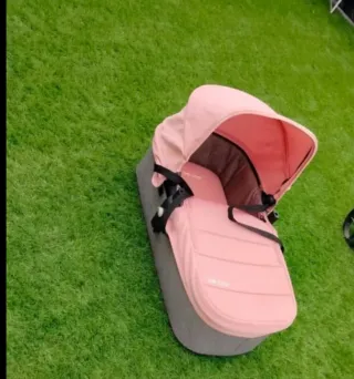 Carro de bebé rosa 3 pieza