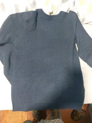 Jersey azul oscuro punto chico Talla 164cm 13-14