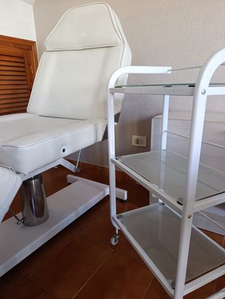 Camilla Estética Hidráulica + mesita auxiliar