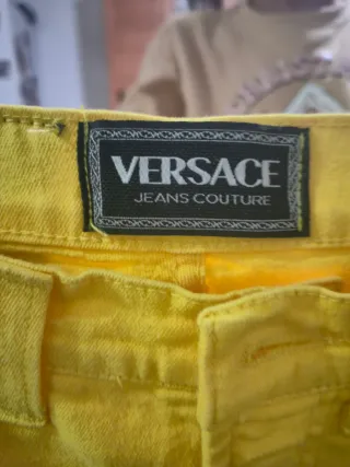 Pantalones Versace Naranja Talla  xs 2x1