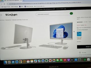 Ordenador sobremesa HP blanco