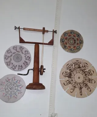 Fenachistoscopio con manovella e 4 dischi