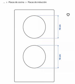 Placa Inducción VÄLBILDAD IKEA 300