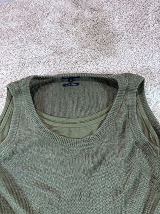 Vestido Massimo Dutti S Verde Oliva