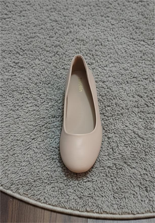 Zapatos Tacón Bajo Nude Talla 38