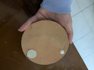 Piatto decorativo Impruneta con uva e foglie