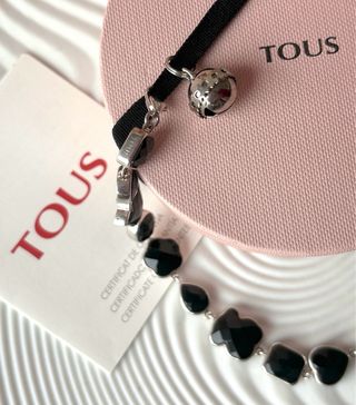 PULSERA PLATA Y ÓNIX FACETADO TOUS