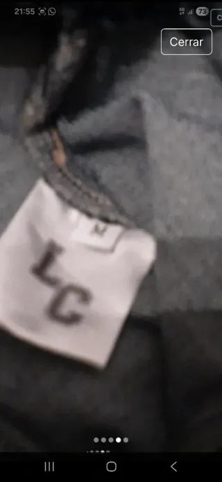 Falda LeCruel Denim con Brillantes vaquera con tir