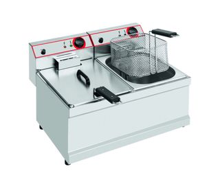 Freidora Doble Inox 6L