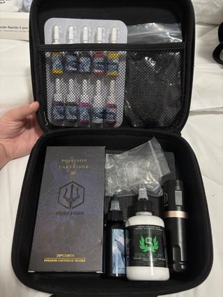 Kit Máquina Tatuar POSEIDON Negra