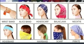 Pañuelos Bandana Estampados pirata cabeza