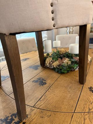 6 Sillas comedor tapizada crudo