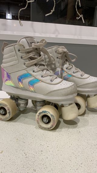 Patines infantiles 4 ruedas blancos Talla 32