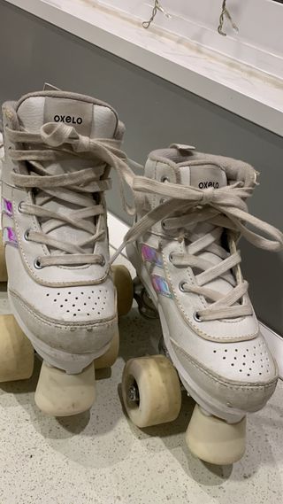 Patines infantiles 4 ruedas blancos Talla 32