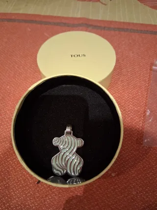 Colgante Tous Oso Verde y Plata