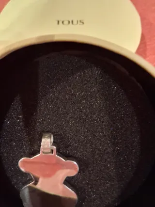 Colgante Tous Oso Verde y Plata