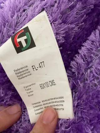 Set di 3 tappeti viola